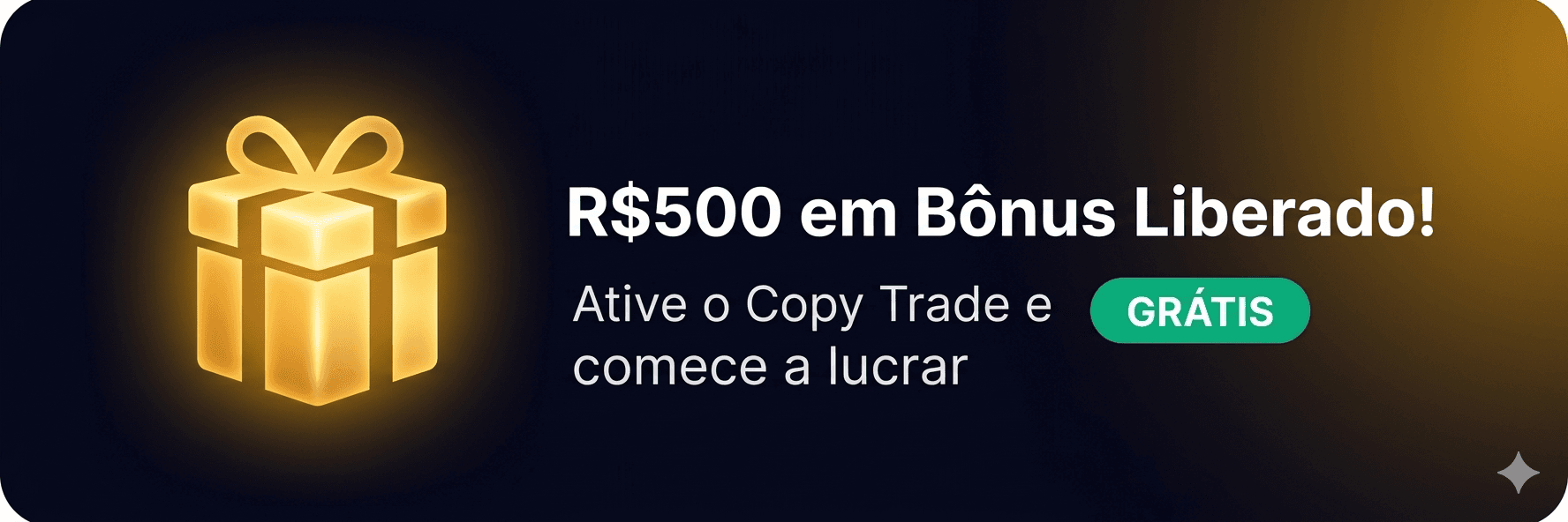 R$500 em Bônus Liberado